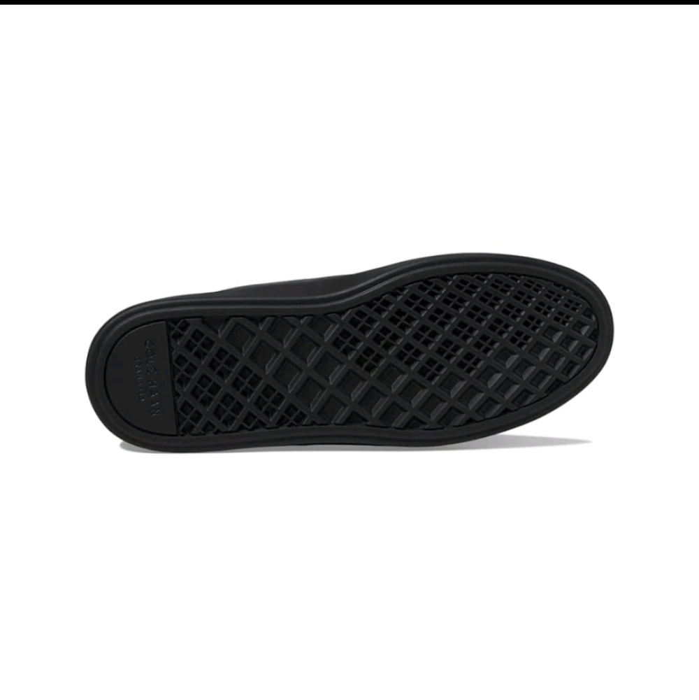 Cole Haan Women’s Grand Crosscourt Daily Leather Sneaker - Black/Black - Picture 2 of 9